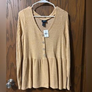 Daytrip Babydoll Top NWT